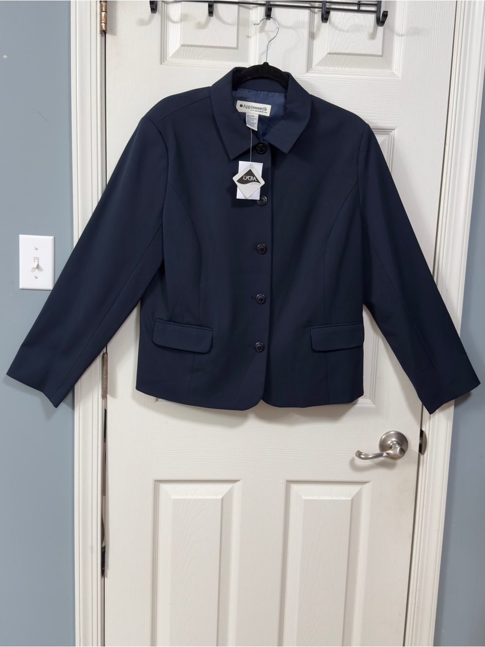 Appleseed's Navy Blazer Plus Size Size 16M NWT| Business Casual Office Career